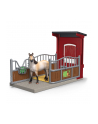 Schleich 42724 Zestaw Boks dla kucyka z klaczą Mustanga Farm World - nr 1