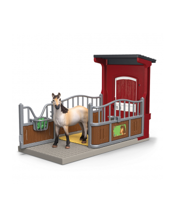 Schleich 42724 Zestaw Boks dla kucyka z klaczą Mustanga Farm World