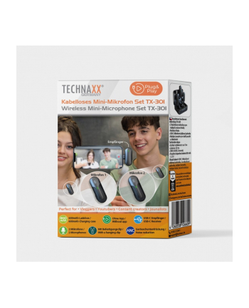 technaxx deutschland gmbh ' co. kg Bezprzewodowy mikrofon 2 sztuki TX-301