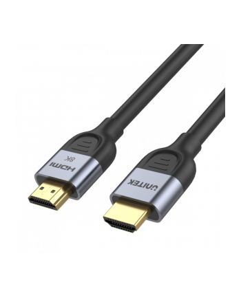unitek Kabel HDMI 2.1 8K 60Hz 2m, czarny, C11086GY01-2M