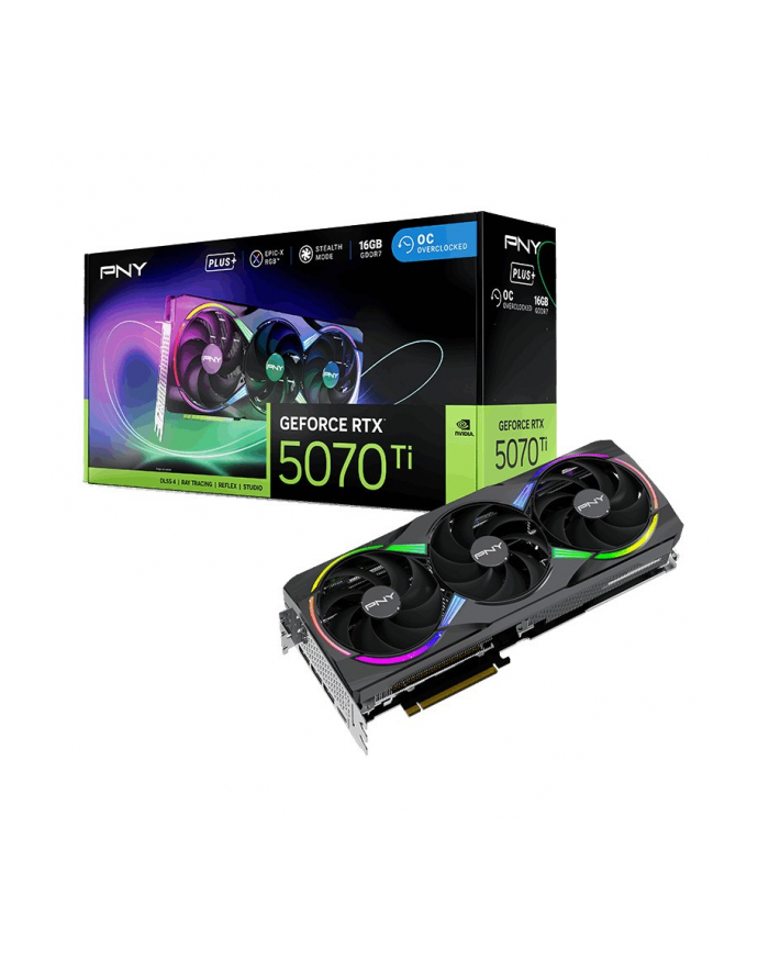 pny Karta graficzna GeForce RTX5070Ti+ 16GB ARGB VCG5071T16TFXXPB1-O główny
