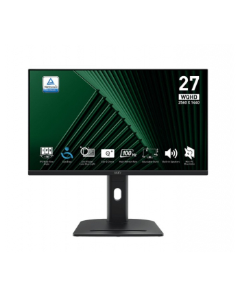 msi Monitor PRO MP275QPG 27 '' LED/WQHD/Flat/100Hz/Black