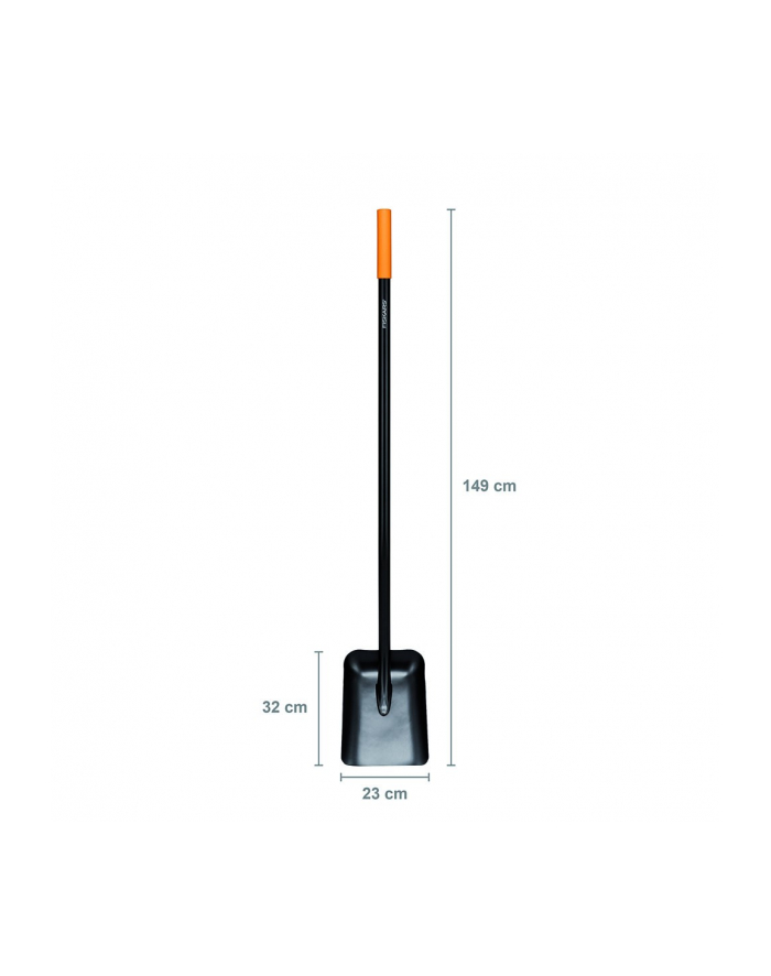 fiskars Szufla metalowa Solid z raczką w kształcie litery I 1066720 główny