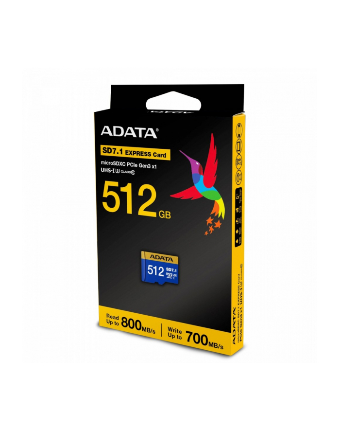 adata Karta pamięci microSDXC 512GB SD7.1 Express serii Premier Extreme 800/700 MB/s główny