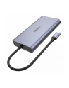 unitek HUB USB-C 2x USB 3.1, HDMI 2.0, DP 1.4, RJ45, SD, PD 100W, D1056A - nr 4