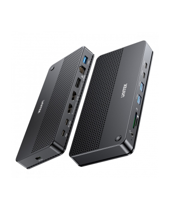 unitek Stacja dokująca 13w1 USB-C, HDMI 2.1,DP 2.0,RJ45,10GBPs,D1104A01