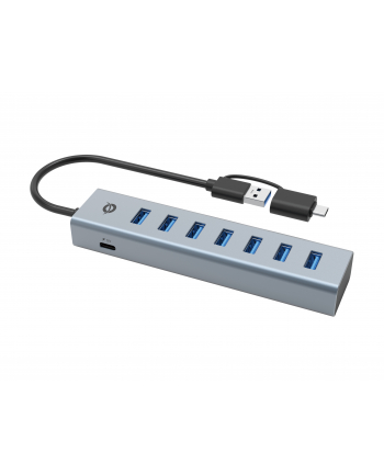 Conceptronic USB 3.2 Gen 1 (3.1 Gen 1) Type-A 5000 Mbit/s Szary (HUBBIES21G) nr 1