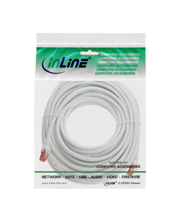Inline 76440W Kabel Krosowy S/Ftp (Pimf) Cat.6 250 Mhz Pcw Miedź Biały 40 M