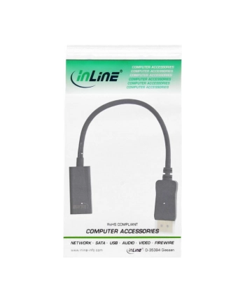 INLINE ADAPTER AV DISPLAYPORT - HDMI CZARNY (17198C)