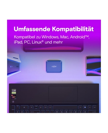 crucial Dysk zewnętrzny SSD X10 1TB USB-C 2100MB/s