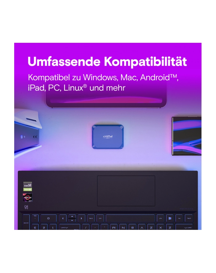 crucial Dysk zewnętrzny SSD X10 1TB USB-C 2100MB/s główny