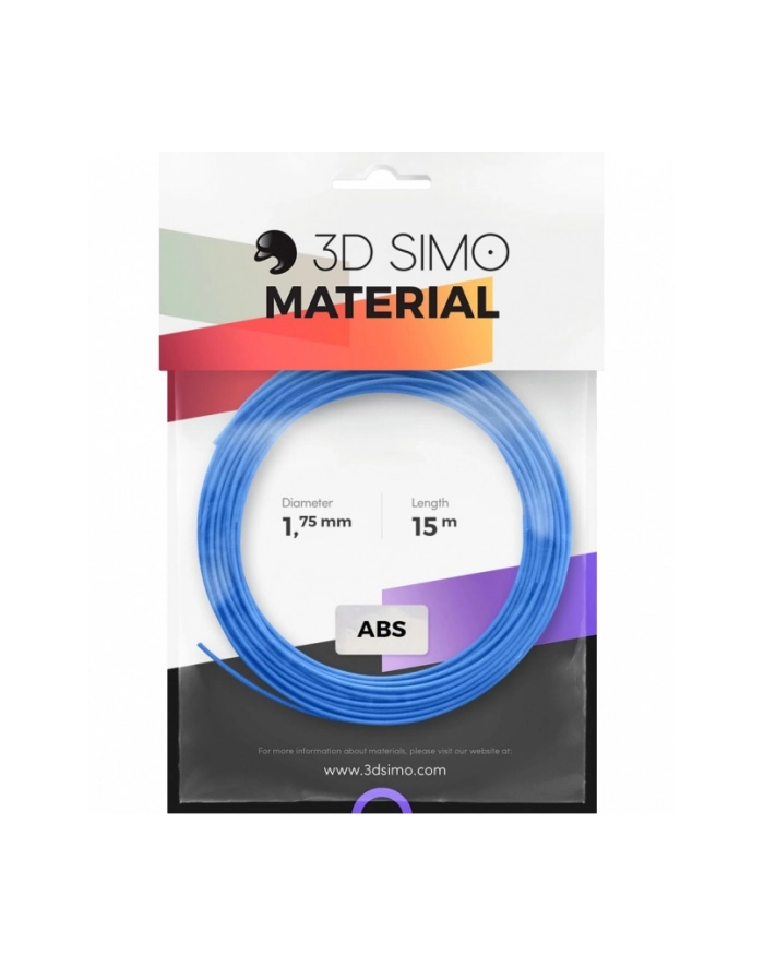 3Dsimo Filament ABS 3x5m Niebieski Zielony Żółty G3D3000 główny