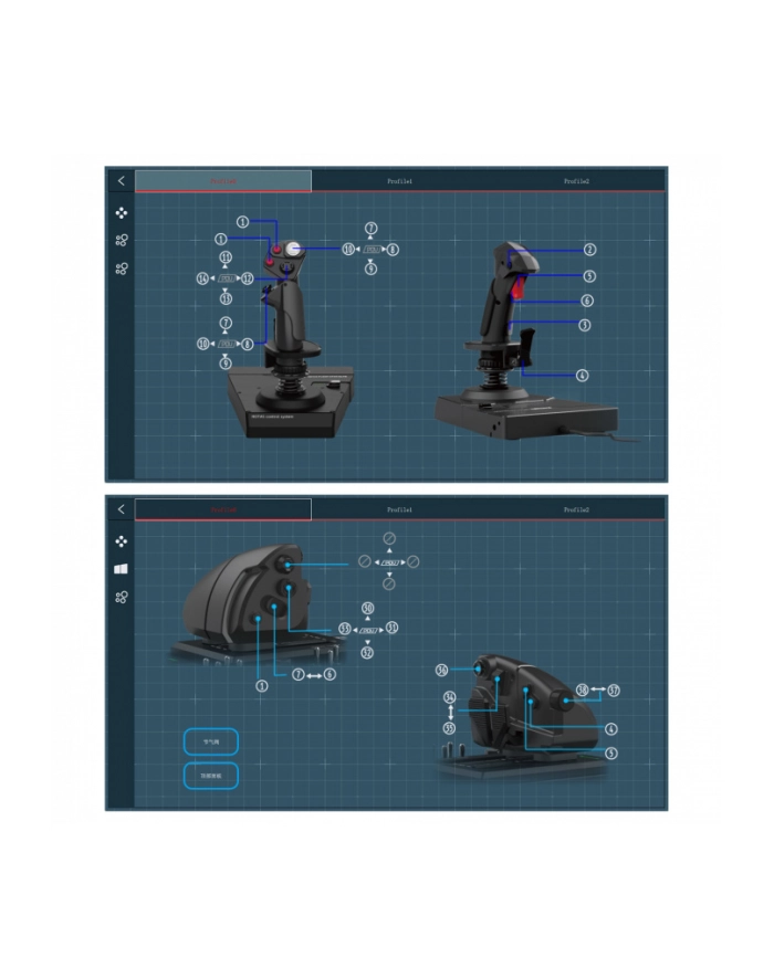 Hori HOTAS Flight Control System & Mount PC główny