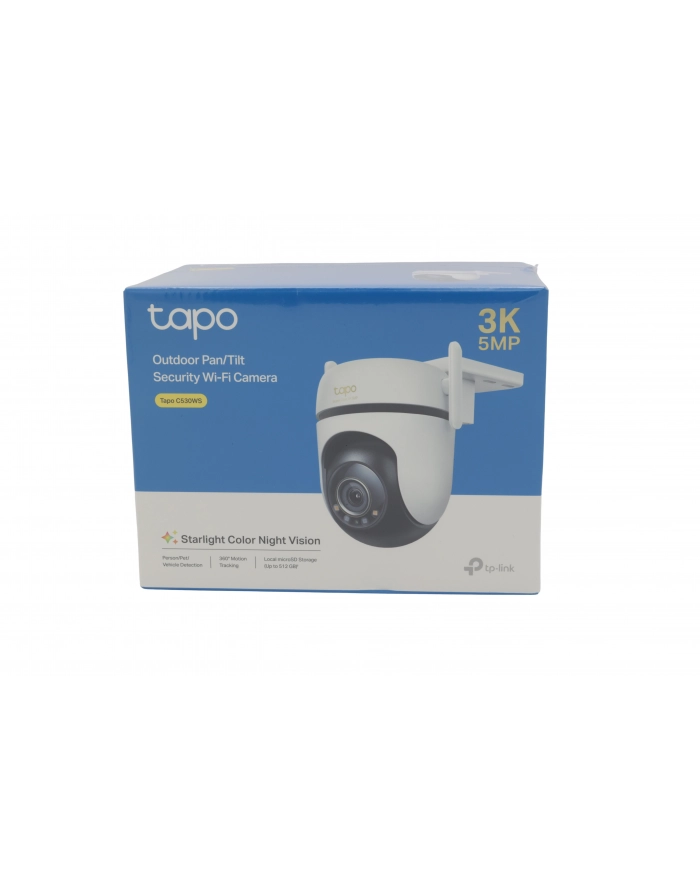 tp-link Kamera  Outdoor Pan/TiltSecurity Wi-Fi                   SPEC: 3K 5MP (2880x1620), 2.4 GHz, 2 × External Antennas, 1 × Ethernet Port, HFEATURE główny