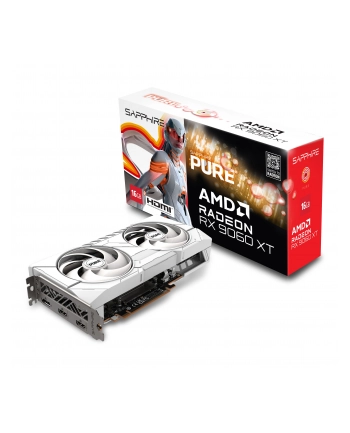 sapphire technology Karta graficzna Radeon RX 9060 XT PURE 16GB GDDR6 128bit DP/2HDMI