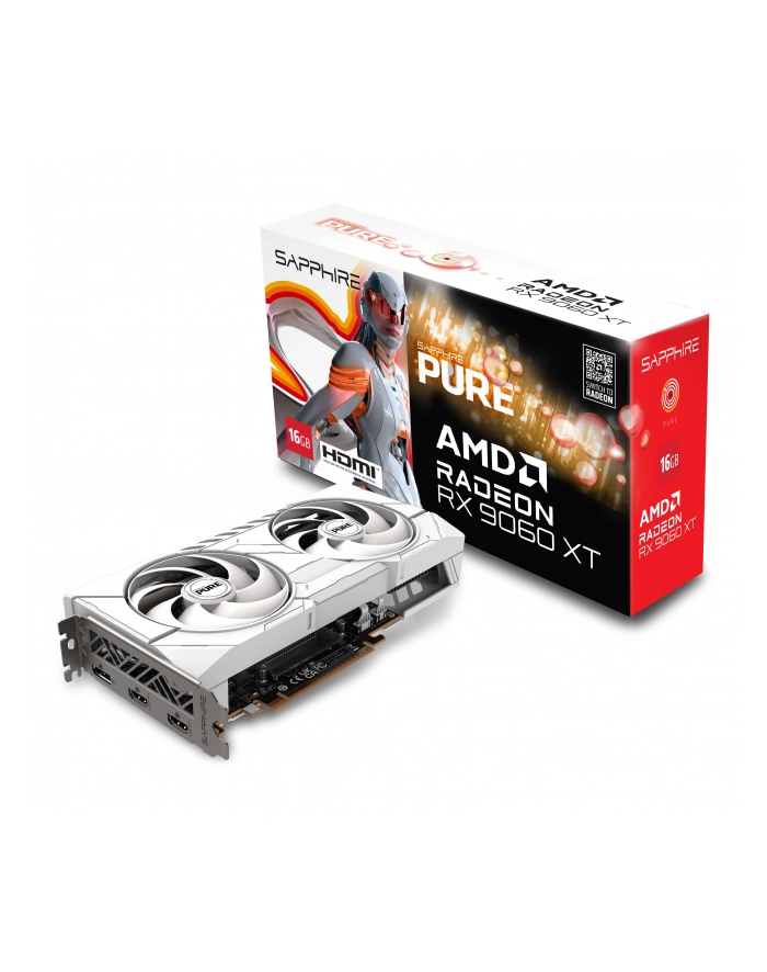 sapphire technology Karta graficzna Radeon RX 9060 XT PURE 16GB GDDR6 128bit DP/2HDMI główny