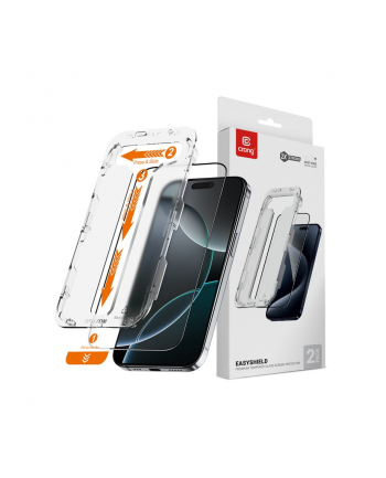 crong Szkło hartowane EasyShield 2-Pack - iPhone 16 Pro (2 sztuki) nr 1