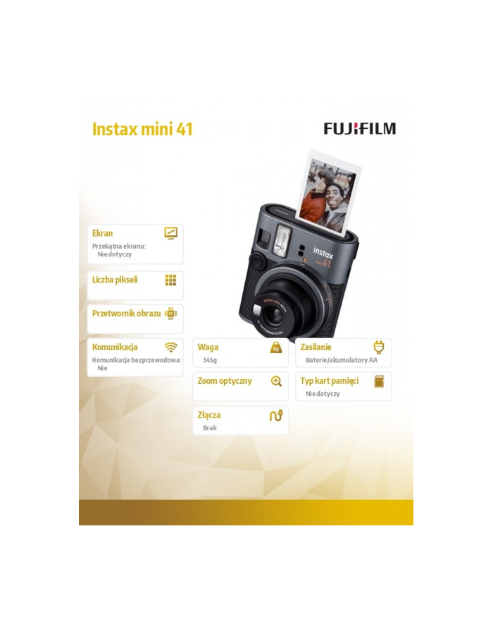 fujifilm Aparat Instax mini 41 czarny główny