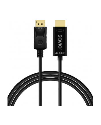 savio Kabel Display Port do HDMI CL-189 4K 60Hz, 1,5m
