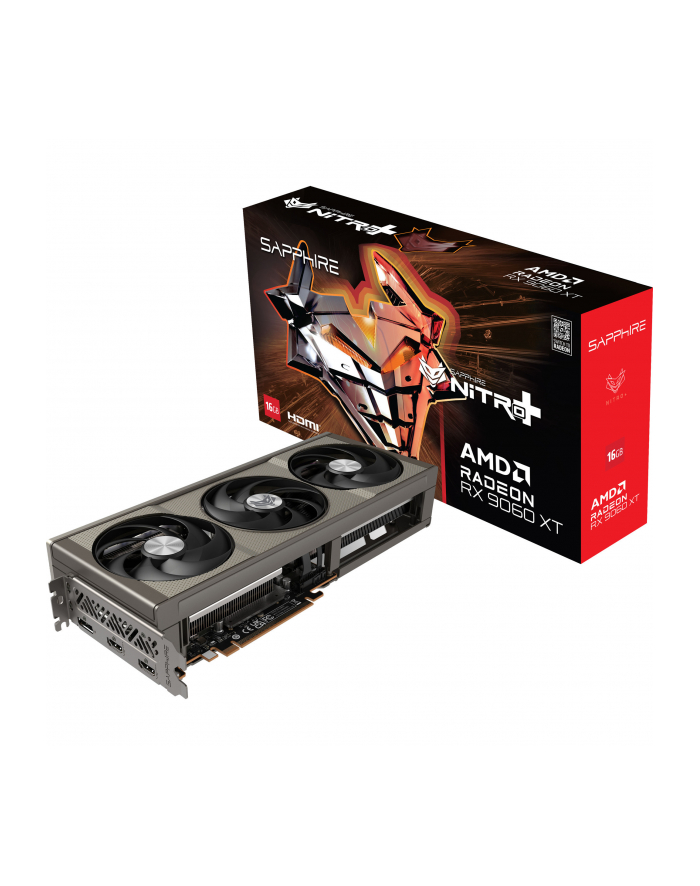 sapphire technology Karta graficzna Radeon RX 9060 XT NITRO+ 16GB GDDR6 128bit DP/2HDMI główny