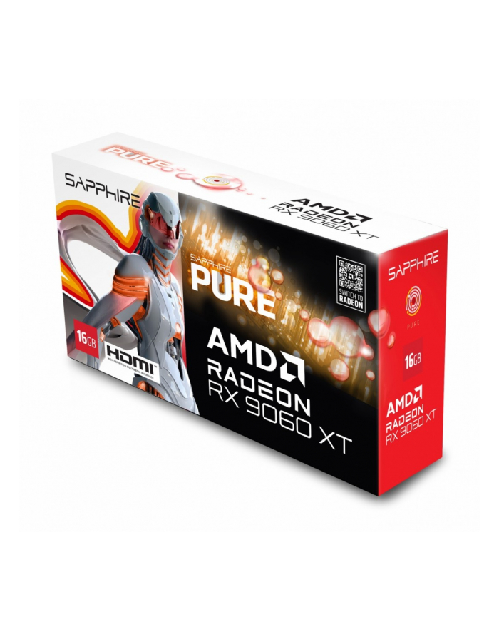sapphire technology Karta graficzna Radeon RX 9060 XT PURE 16GB GDDR6 128bit DP/2HDMI główny