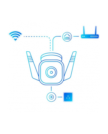 tp-link Kamera Outdoor Security Wi-Fi                          SPEC: 2K (2304x1296), 2.4 GHz, 2T2R, 2 × External Antennas, 1 × Ethernet Port FEATURE nr 2