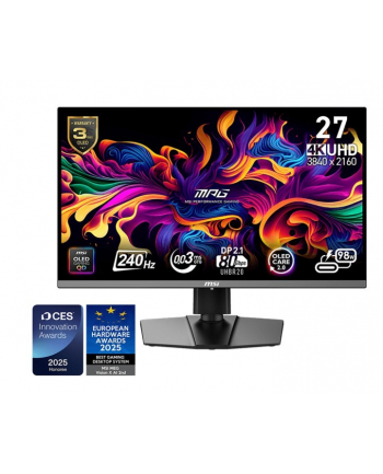 msi Monitor MPG 272URX QD-OLED LED/UHD/FLAT/240Hz/26.5cala/Black