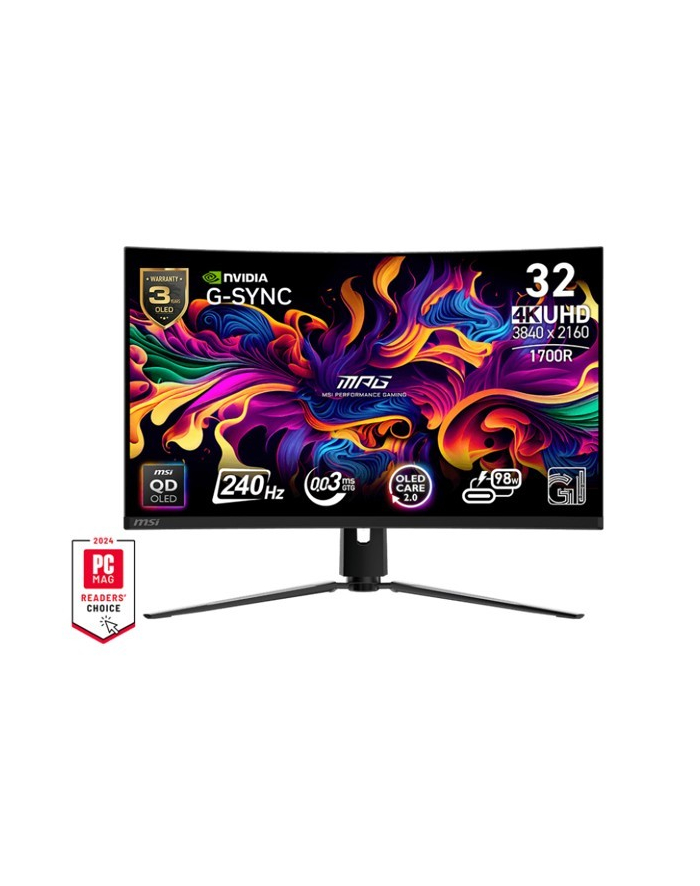 msi Monitor MPG 321CURX QD-OLED/31.5 cala/LED/UHD/Curv/240/Black główny