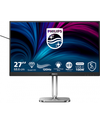 philips Monitor 27B2U4601 27 '' IPS 120Hz HDMI DP RJ45 USB-C Pivot Głośniki