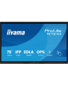 iiyama Monitor 75 '' TE7515A-B1AG IPS,4K,40pkt,550cd,DeepContrast-IR+,    HDMI x2,DP,USB-C, 2 x 20W, OPS Slot x1, 5xUSB, 2xRJ45,8-Array,EDLA, WiFi,PiP, iiW - nr 16