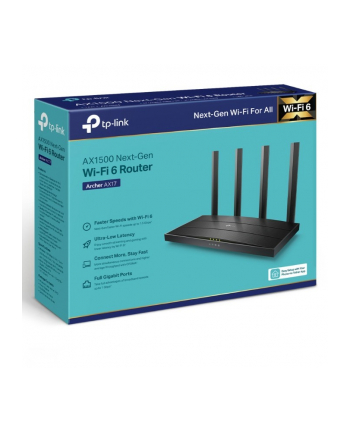 tp-link Router    AX1500 Dual-Ban Wi-Fi 6                       SPEED: 300 Mbps at 2.4 GHz + 1201Mbps at 5 GHz                                SPEC: 4 nr 1