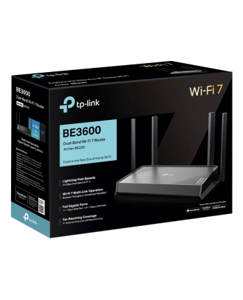 tp-link Router  BE3600 DualBand Wi-Fi 7                         SPEED: 688 Mbps at 2.4 GHz + 2882 Mbps at 5 GHz                               SPEC: 4
