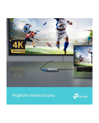 tp-link Hub USB Type-C  5-Port                                   SPEC: 1 × USB-C Connector,1 × HDMI 4K 60Hz Port,1 × USB-C PD 100W Port,2 × USBFEATURE nr 2