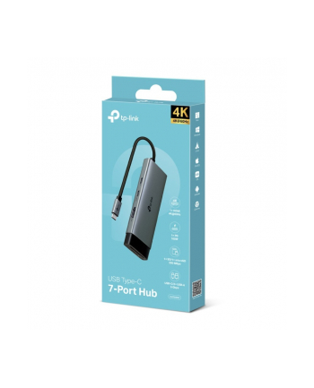 tp-link Hub USB Type-C  7-Port                                  SPEC: 1 × USB-C Connector, 1 × HDMI 4K 60Hz Port, 1 × USB-C PD 100W Port, 1 × SD nr 1