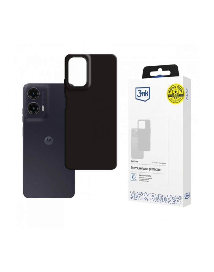 3mk Etui Matt Case Motorola Moto G35 5G czarne główny