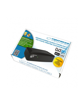 esperanza Tuner/dekoder cyfrowy DVB-T2 H.265/HEVC