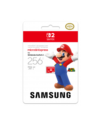 Nintendo Karta pamięci Switch 2 microSD Express card 256 GB Samsung Czerwony