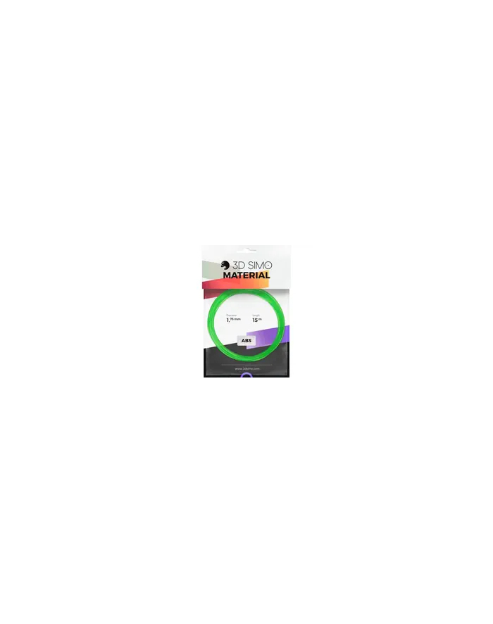 3D SIMO PAKIETA FILAMENTU   3DSIMO ABS TRANSPARENT GRÜN, LILA & GELB ABS  1.75 MM 120 G główny