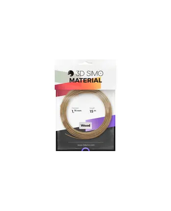 3D SIMO FILAMENT DO DRUKAREK 3D   3DSIMO WOOD HOLZ BRAUN   1.75 MM DREWNO 40 G nr 2