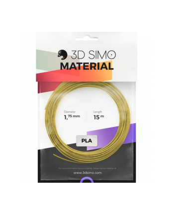 3Dsimo Filament PLA Czarny Złoty Szary G3D3001