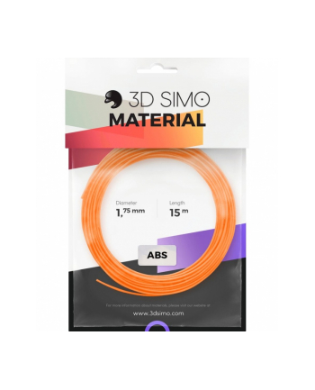 3Dsimo Filament ABS 3x5m Pomarańczowy Czarny Biały G3D3009 nr 1