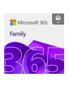 Microsoft 365 Family 1Y 6U Win/Mac 32/64bit AllLng DwnLd EuroZone EP2-36894 (zastępuje P/N 6GQ-00092) - nr 6