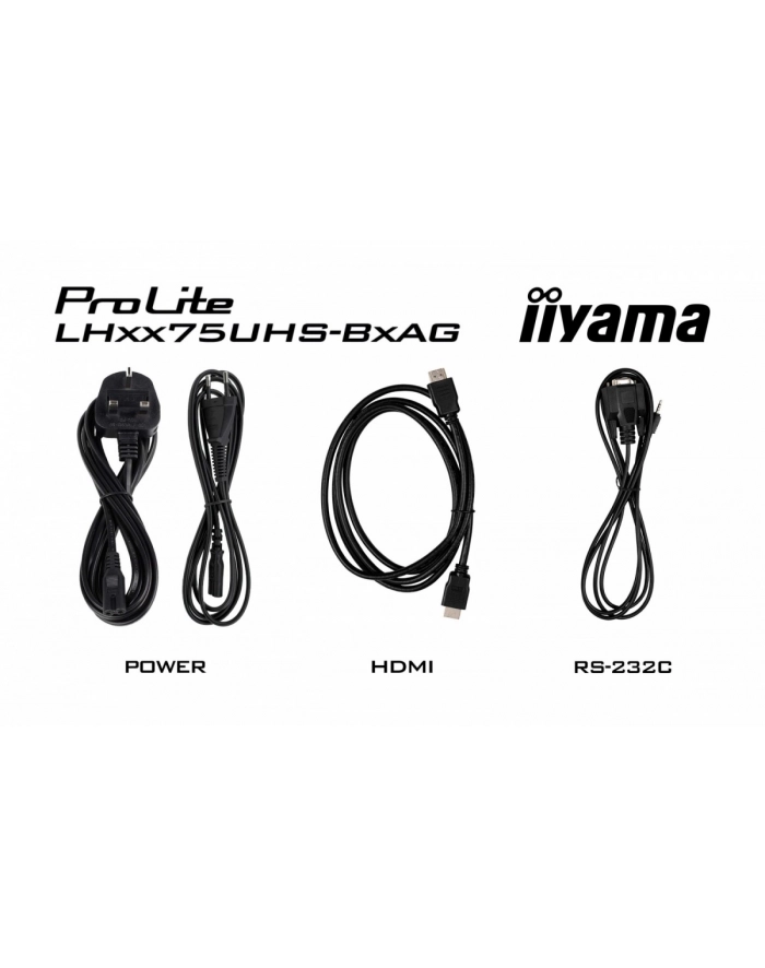 iiyama Monitor 55 '' LH5575UHS-B2AG,24/7,IPS,ANDROID.11,4K,  WiFi,         iiSignage2, FailOver, EShare, 24/7, full daisy chain główny