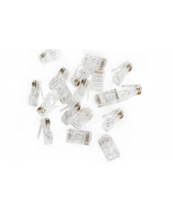 Wtyk RJ45 (8P8C) przelotowy, kat.5e, nieekranowany, AWG 26-24, opakowanie 100 sztuk