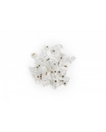 Wtyk RJ45 (8P8C) przelotowy, kat.6, nieekranowany, AWG 26-24, opakowanie 100 szt.