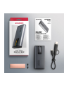 axagon EEM2-SD2 Obudowa zewnętrzna aluminiowa bezśrubowa USB-A/C 3.2 Gen2 M.2 NVMe/SATA display LCD - nr 13