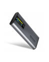 axagon EEM2-SD2 Obudowa zewnętrzna aluminiowa bezśrubowa USB-A/C 3.2 Gen2 M.2 NVMe/SATA display LCD - nr 1