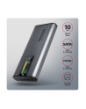 axagon EEM2-SD2 Obudowa zewnętrzna aluminiowa bezśrubowa USB-A/C 3.2 Gen2 M.2 NVMe/SATA display LCD - nr 26