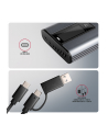 axagon EEM2-SD2 Obudowa zewnętrzna aluminiowa bezśrubowa USB-A/C 3.2 Gen2 M.2 NVMe/SATA display LCD - nr 43