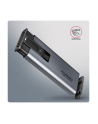 axagon EEM2-SD2 Obudowa zewnętrzna aluminiowa bezśrubowa USB-A/C 3.2 Gen2 M.2 NVMe/SATA display LCD - nr 48